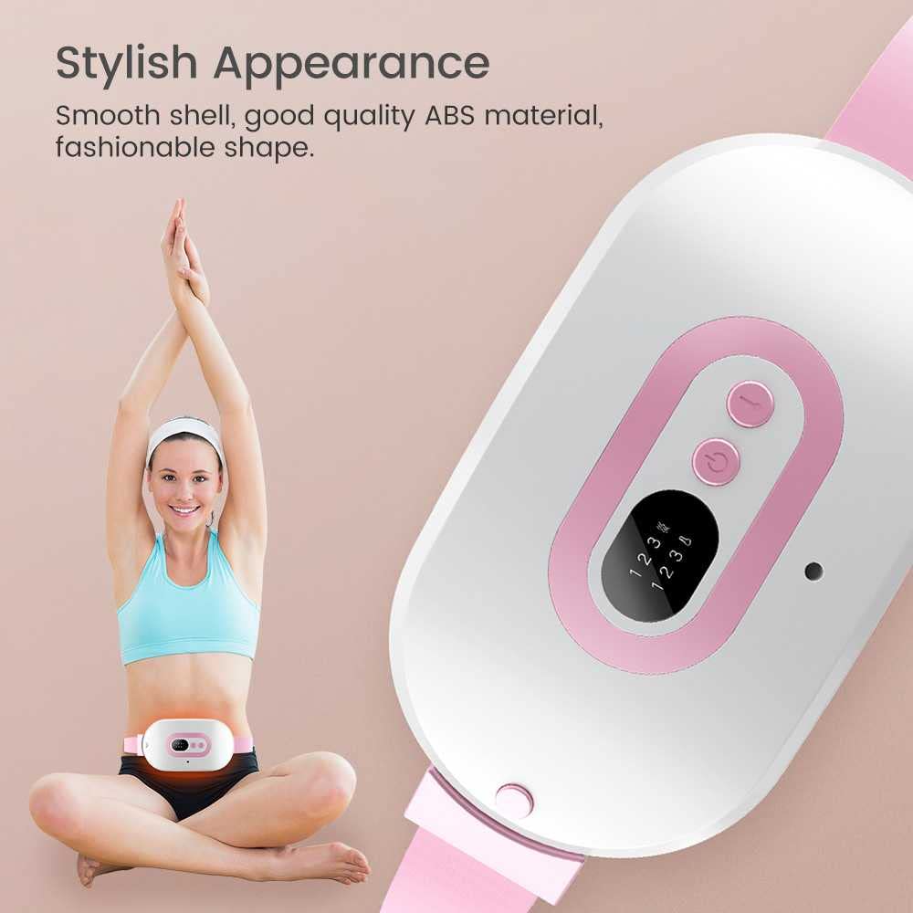 Cuscinetti riscaldanti Cordless Portatili mestruali Cuscinetti riscaldanti veloci in Secondi con 3 Livelli Calore e 3 modalità Massaggio mestruali Ricaricabili alleviare Il Dolore dei crampi mestrual