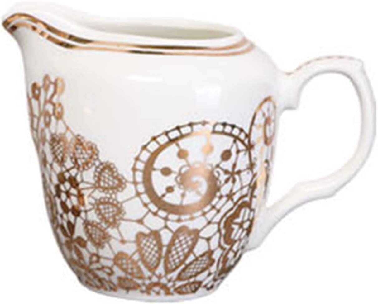 Veil,Bride Costume,Bridal Veil,Bridal veils, Ceramic Creamer and Sugar Sets, Cream and Sugar Pot, Creamer Jug Sugar Jar, Coffee Serving Set, Cream Pitcher-Milk Jug (Color : Milk Jug)
