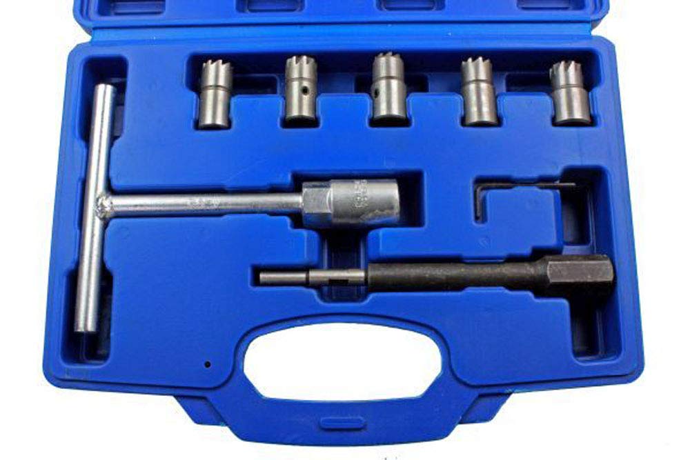 Bergen 7Pc Diesel Injector Seat Cutter Set Cleaner Carbon Cutting Tool Cdi B5533