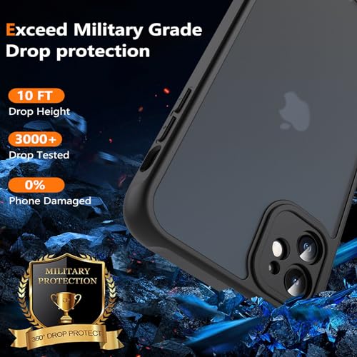Coque iPhone 11 antichoc ottpluscase noire avec protège-écran 6.1 pouces - 4