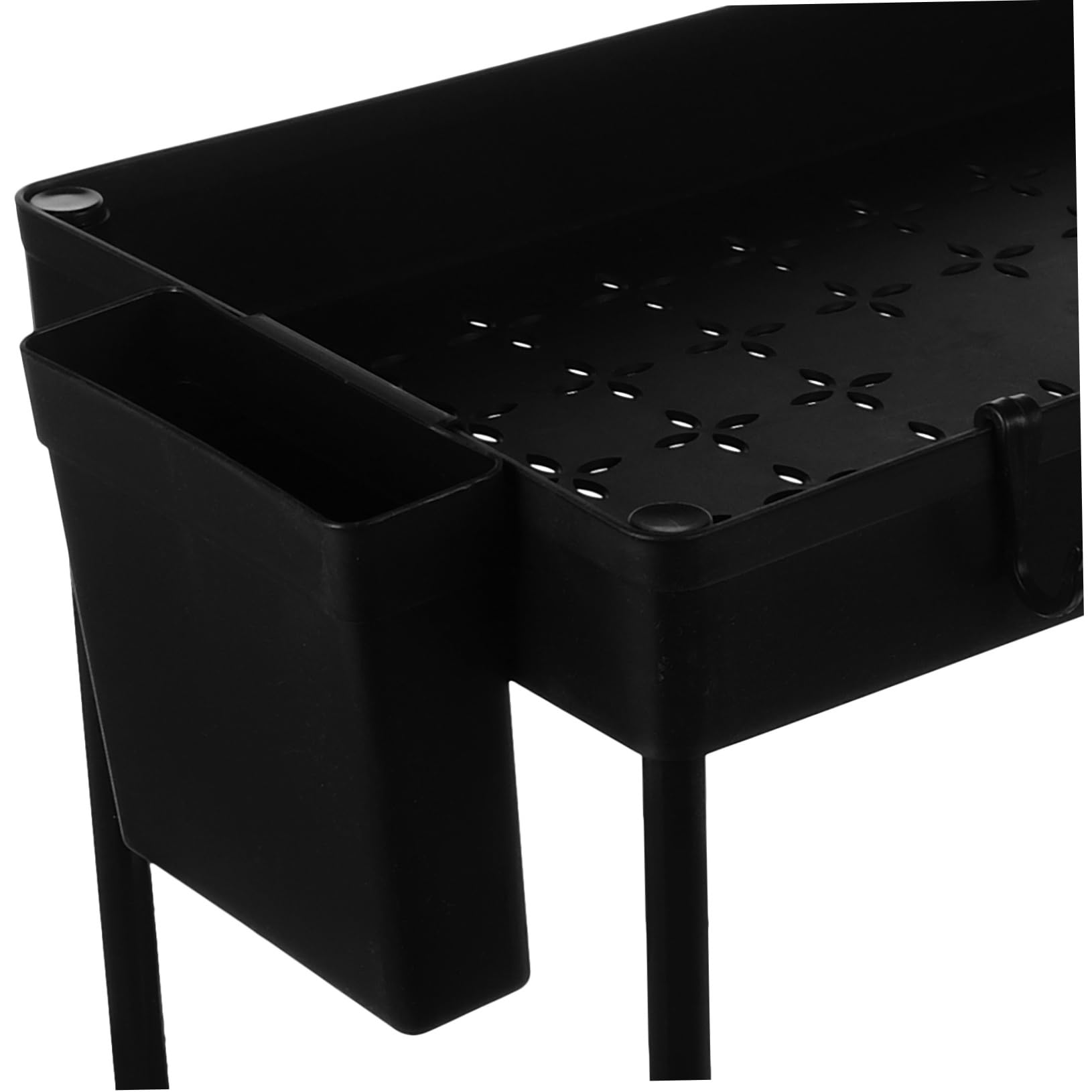 2-stufiger Schrankorganizer aus Kunststoff Ausziehbar mit Hohlem Design und Großer Kapazität für Küche und Badezimmer unter Waschbecken
