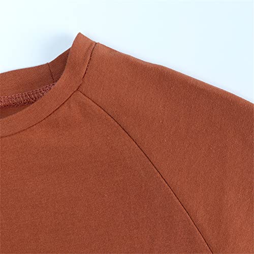 Little Girls Short Sleeve Crop Tops Kids Fashion Oversized Crew Neck Cropped T Shirts Toddler Boys Casual Basic Tees3