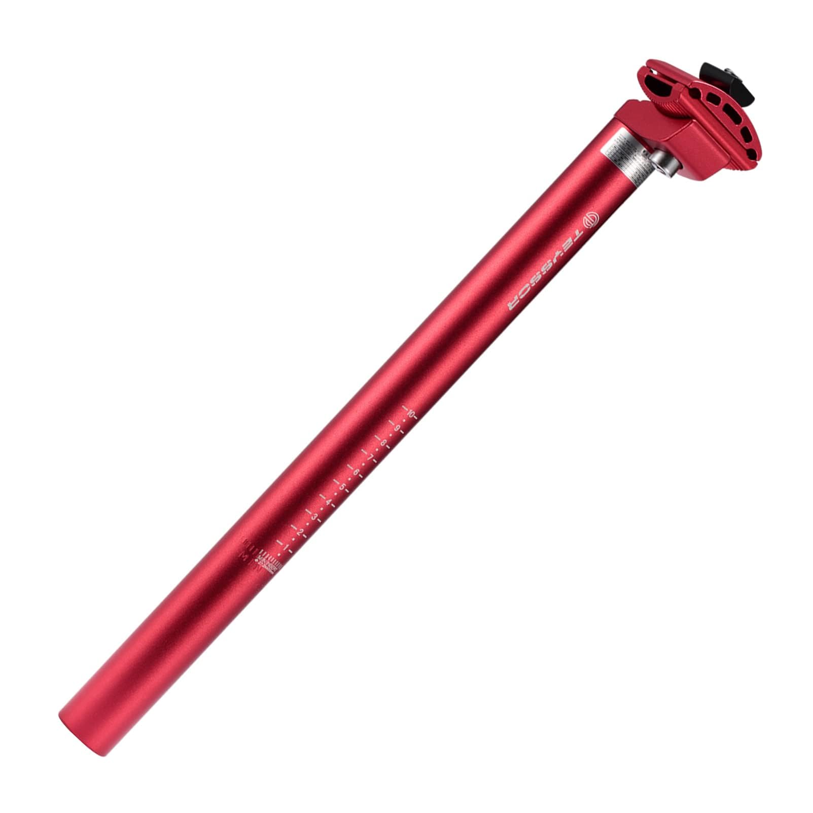 Teyssor Fahrradsattelstütze 400 Mm – Verstellbar Für 25,4 / 27,2 / 28,6 Mm Rahmen, Aluminium