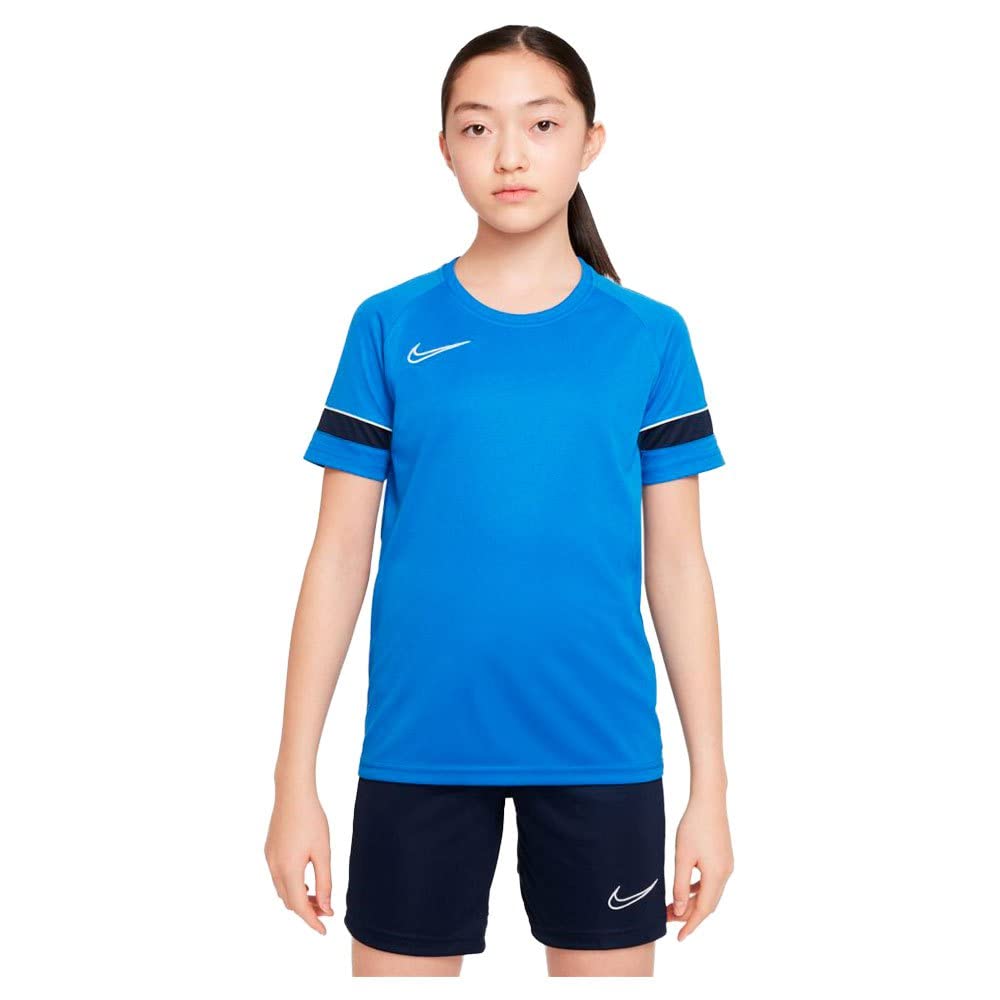 NIKE Unisex Kids Y Nk Dry Acd21 Trk Jkt Sport jacket , Royal Blue/White/Obsidian/White, S UK