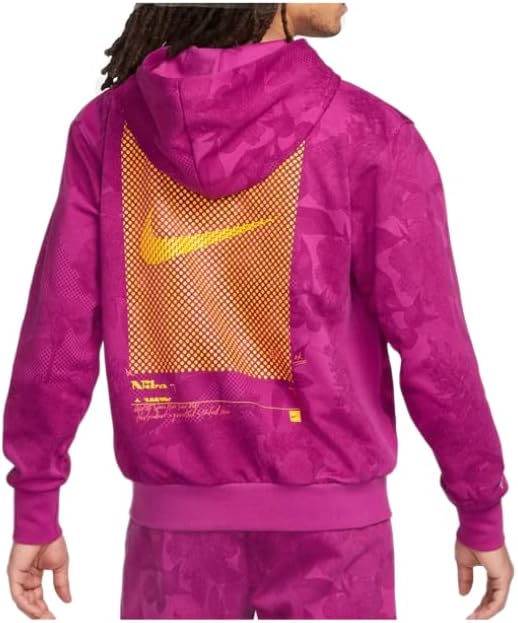 Nike Men's Dri-FIT Standard Issue Basketball Pullover Hoodie (as1, alpha, m, l, regular, regular, Cactus Flower)