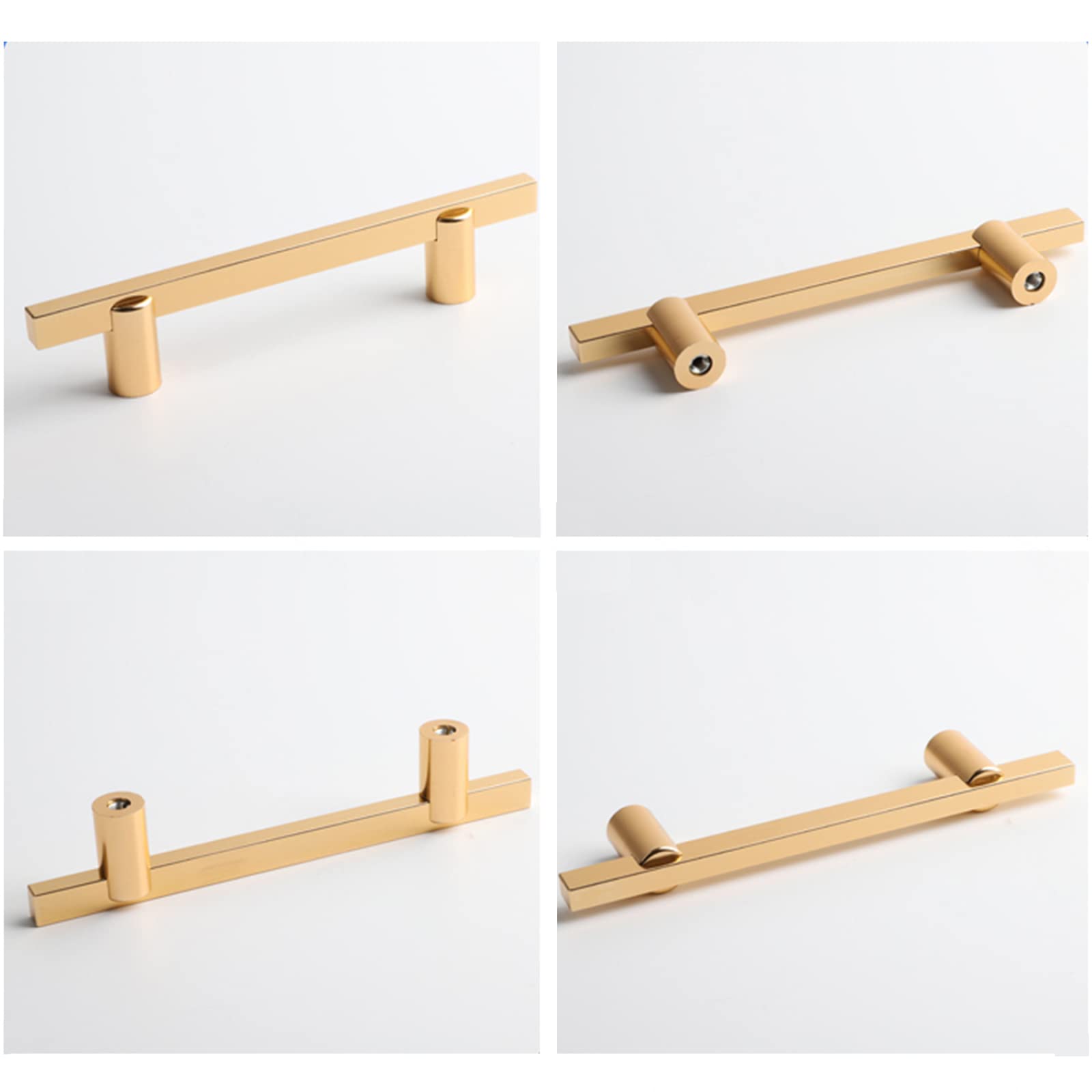 2 Pezzi Cassetto Maniglie & Pomelli,Manopola dell'Armadio da Cucina,Pomolo Solidi in Lega di Zinco,Golden Door Manopola,per Mobili Armadio,con Viti,Holedistance416mm