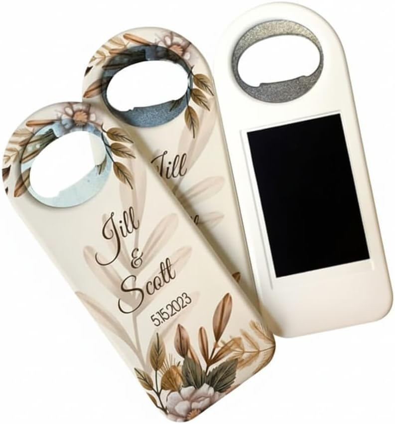20-200 pcs Magnet Customizable Wedding Favor For Guests, Personalized Wedding Gift,Magnetic Bottle Opener,Save The Date, Custom Cap Opener,Wedding Gift