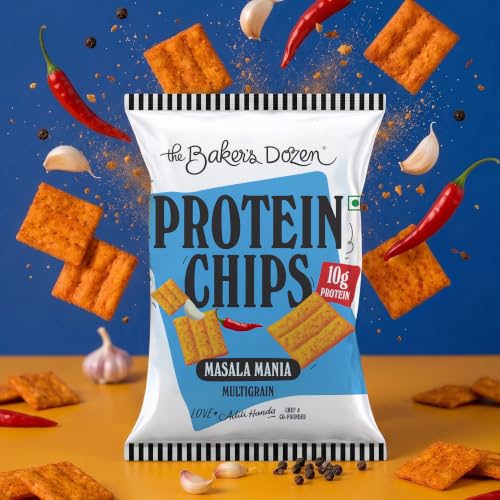 Image of The Baker's Dozen Protein Chips Masala Mania, 45G