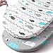 Stretch-Fitted-Bassinet-Sheet-Set-Brolex 2 Pack Cradle Sheets for Bassinet Pad/Mattress,Unisex Boys Girls,Ultra Soft,Elephant & Whale