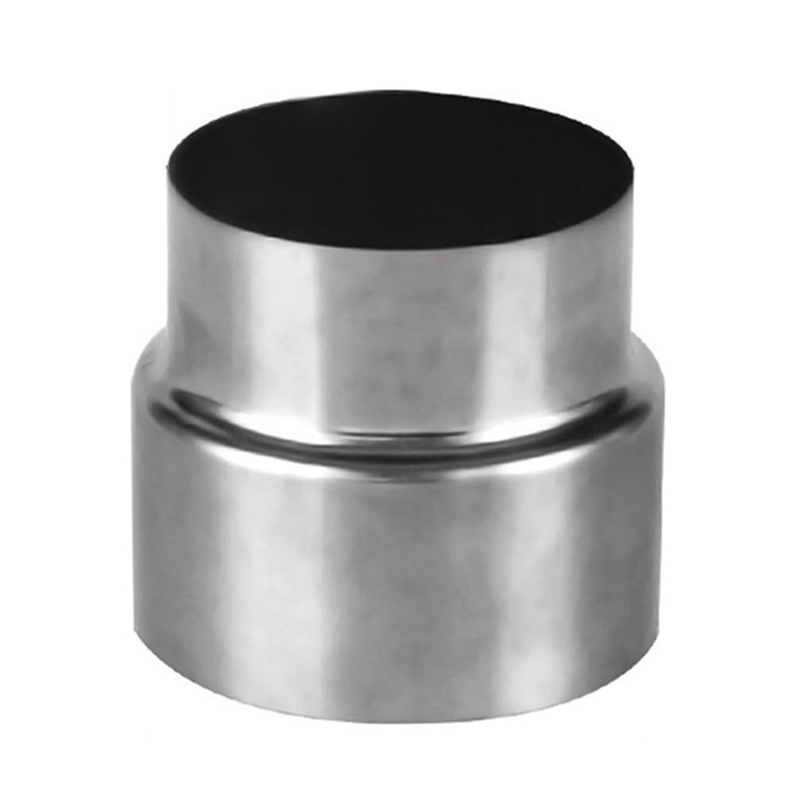Rybdafdc One Color Stainless Steel Chimney Flue Liner Reducer, Stove Pipe Reducer Flue Connector, Chimney Adaptor Stove Pipe(7.5Cm~6Cm)
