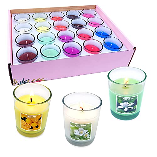 20 Packs Scented Aromatherapy Candle With 10 Fragrances, 1.8 Oz Soy Votive Candle For Home Decoration, Candle Gifts Baskets For Christmas Thanksgiving Anniversary #TOP4