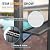 Hoteel 6x8 Hardtop Grill Gazebo, Outdoor Patio BBQ Gazebo with Galvanized Steel Double Roof, Hardtop Barbecue Canopy with 2 Side Shelves for Deck Lawn Backyard Garden,Black