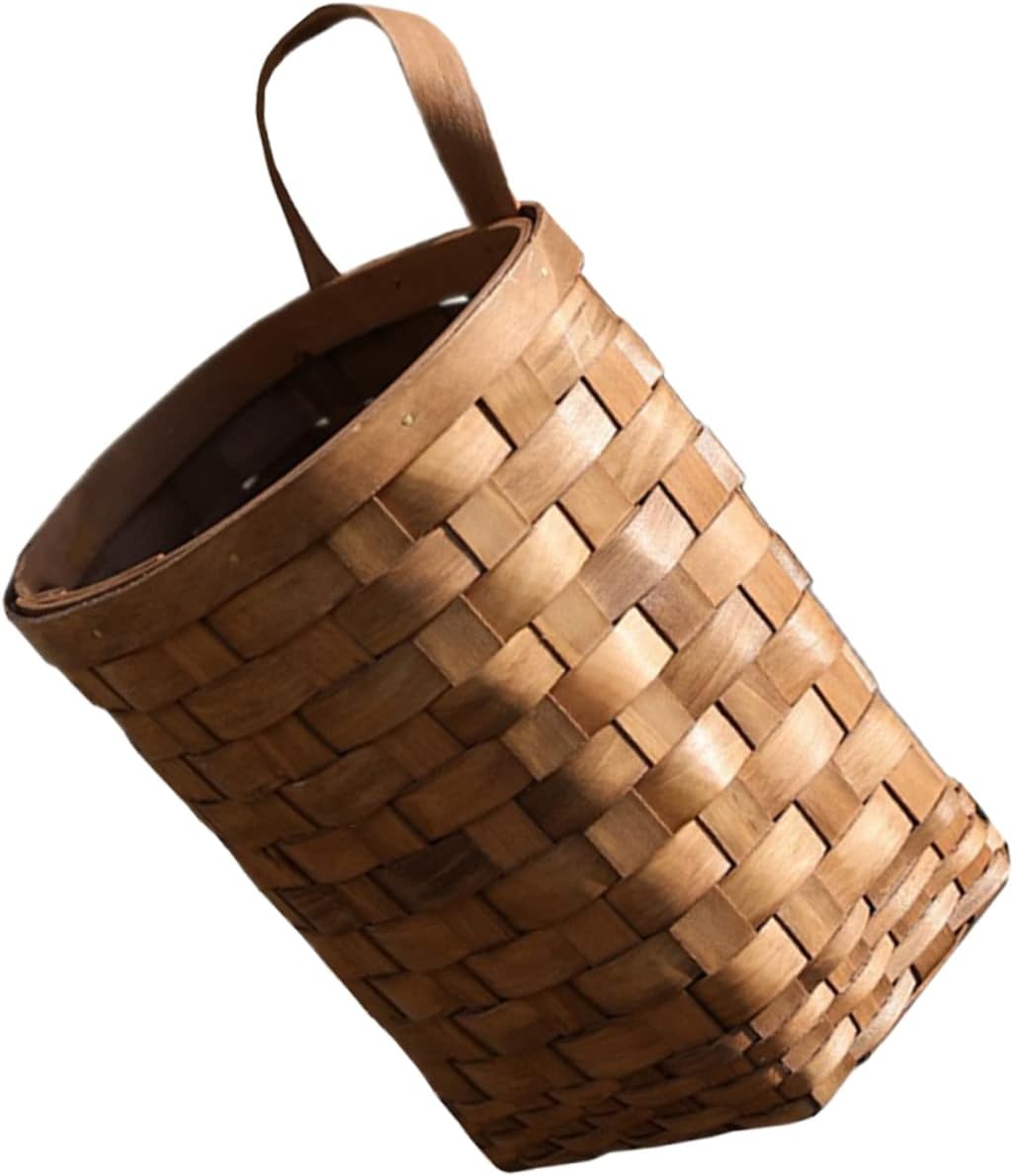 3pcs Hanging Storage Basket Woven Vegetable Baskets Wall for Kitchen Decor