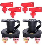 Taiss 2 Stück Batterieschalter 12V/24V batterie trennschalter für Schiff Auto LKW Fahrzeug haupts...