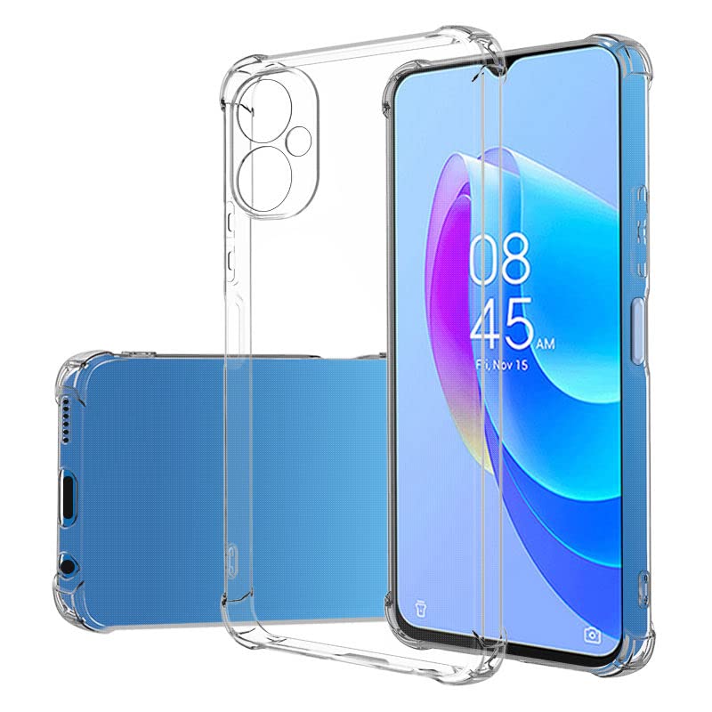 Image of Bumper || Transparent || Edge to Edge Protection Back case Cover for Poco M4 5G - Transparent