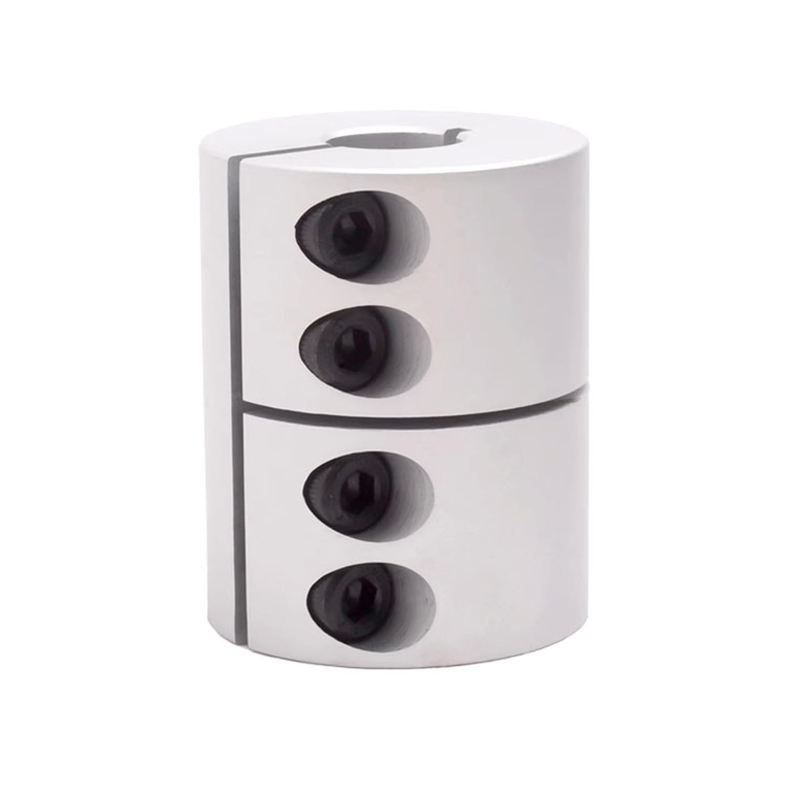 15mm to 15mm Rigid Clamp-On Coupling, Diameter 32mm Length 45mm Aluminium Motor Shaft Coupler Connector for 3D Printer CNC Machine Servo Motor