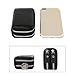 Women's RFID Blocking Credit Card holder Leather Compact Accordion Wallet,black