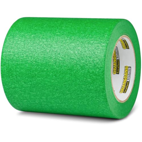 Image of Green Painter Tape,6Inchx60yards,Masking Tape,Green Painting Tape for Wall | for Wall Painting,DIY Crafts Arts,Painter's,Decoration Labeling,No Residue, Easy Removal