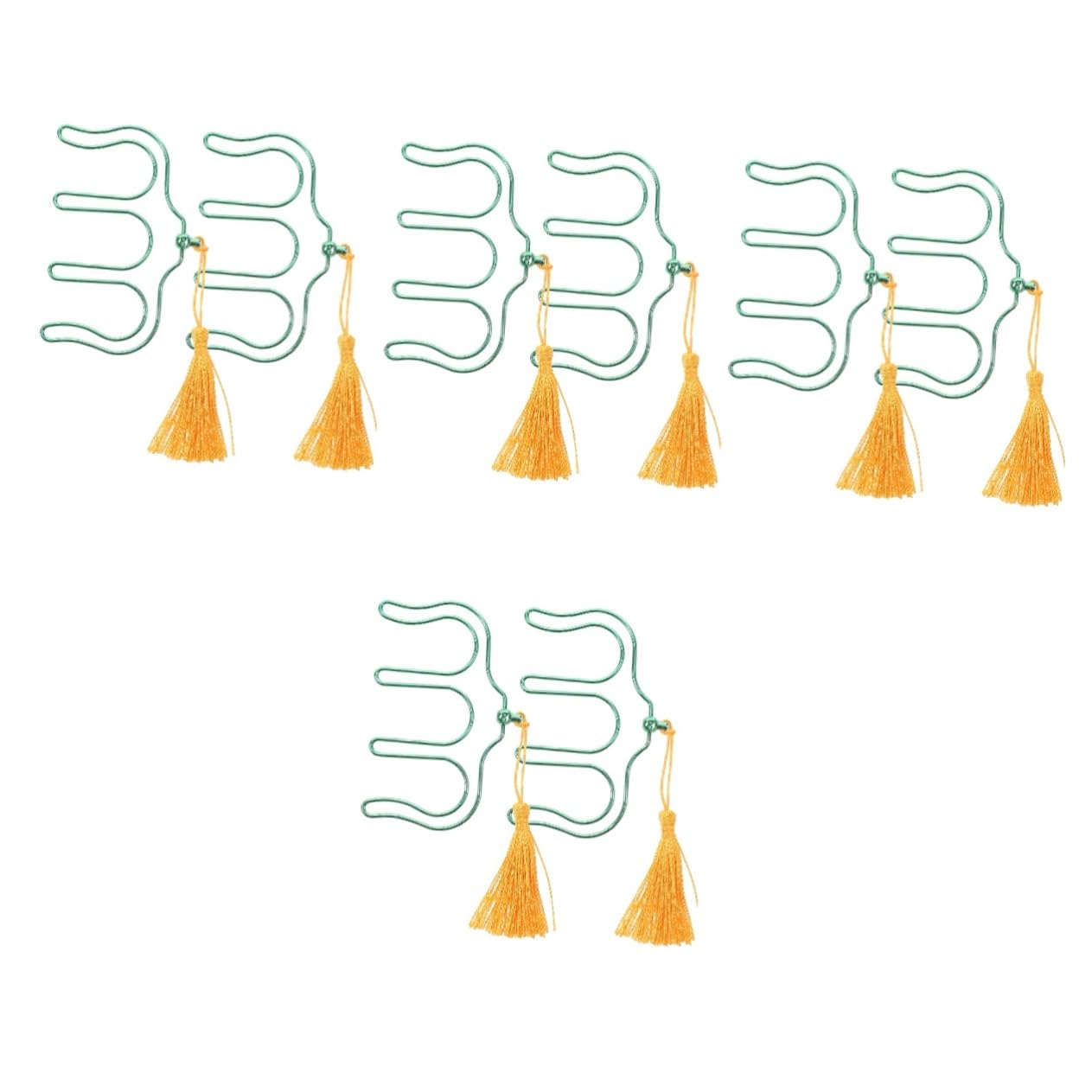 ibasenice 8pezzi Porta Spartiti Musicale Metallo Con Nappa Clip Per Pagine Di Spartiti Adatta Ricette e Quaderni Supporto Per Pagine Resistente Al Vento e Facile Da Usare