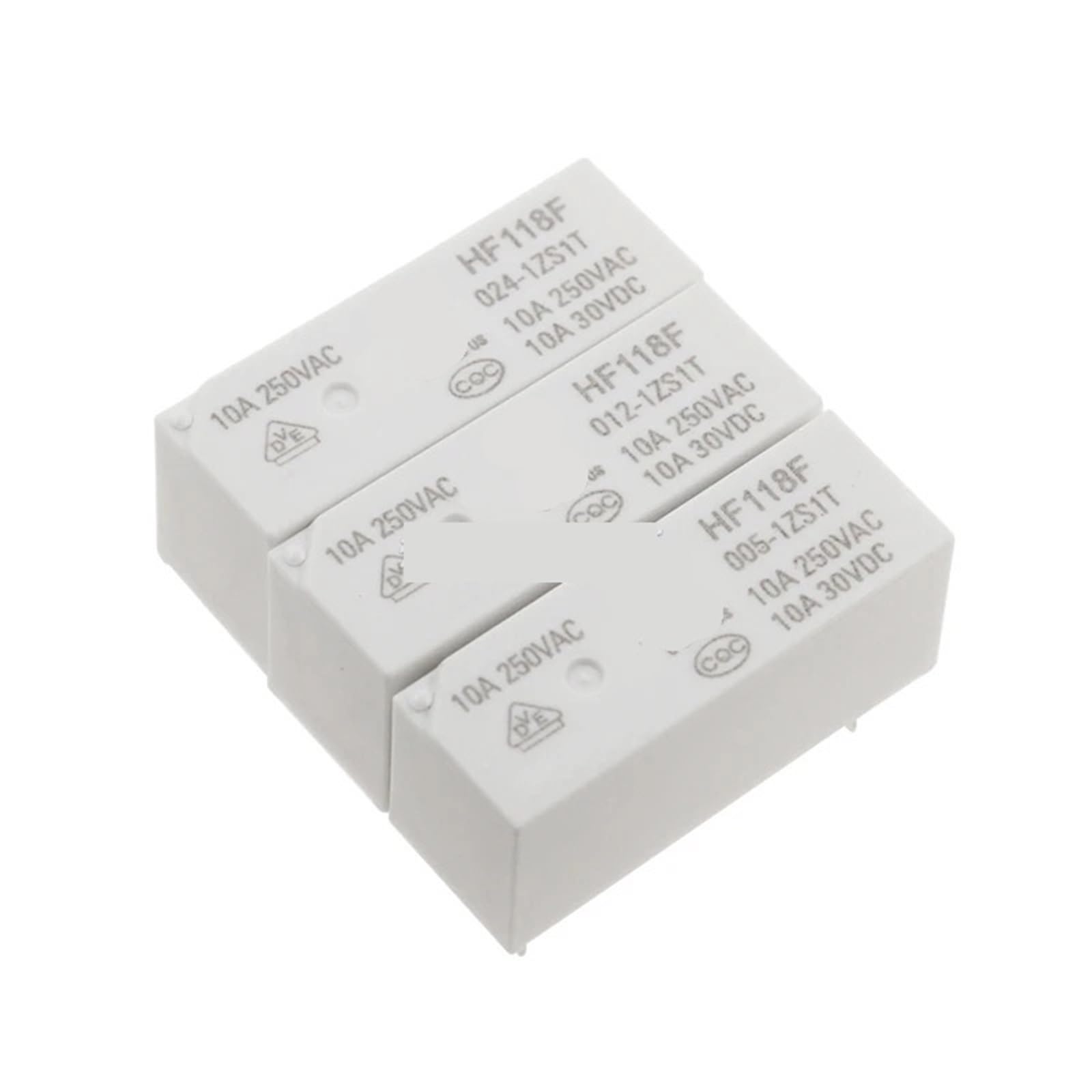 Relais 10 A HF118F-005-1ZS1T mini composant de commutation 5V pour circuit - 3