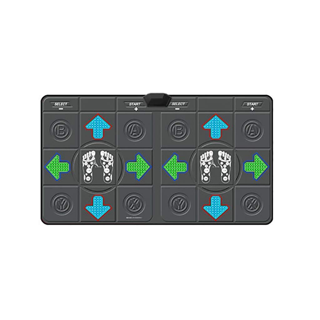 Yjtwt Doppio Tappetino da Ballo Senza Fili,Tappeto di Danza Musicale Pieghevole Passo da Ballo Regalo per Bambini Gioco Tappeto Dance Revolution Tappetino da Yoga