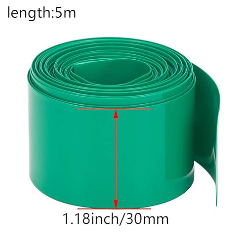 Miniatura 4 de Othmro Kit de tubos termorretráctiles de batería de 16.4 pies, tubo termorretráctil de PVC con aislamiento de ancho de 1.18 pulgadas, tubo retráctil