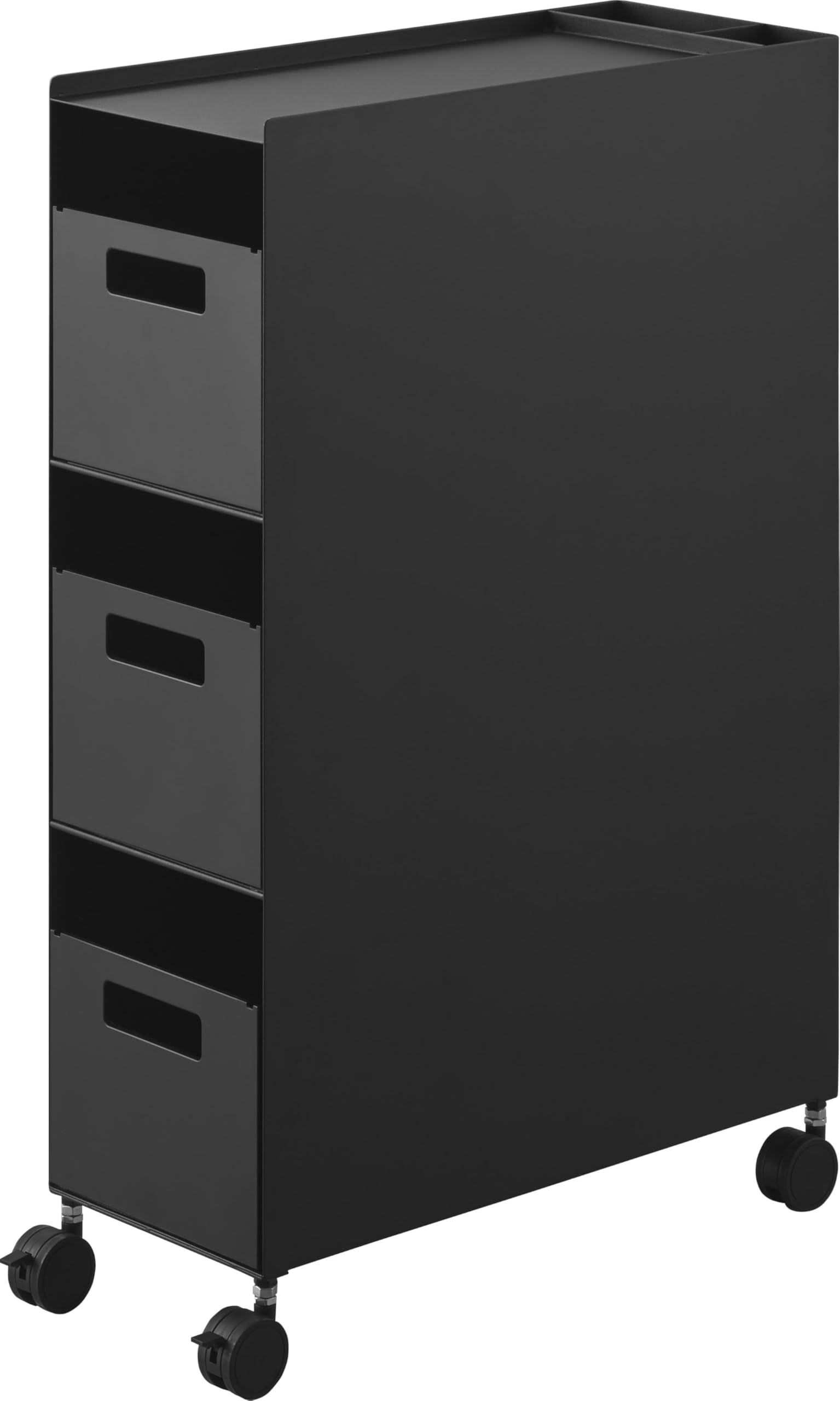 【新品未使用】山崎実業(Yamazaki) スチールワゴン Lサイズ ブラック Amazon.co.jp: 山崎実業(Yamazaki) ハンドル付きキッチンカート3