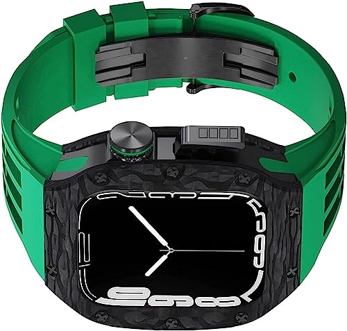 Boîtier de montre Apple Watch 8 7 6 SE 45 mm 44 mm avec bracelet carbone et titane