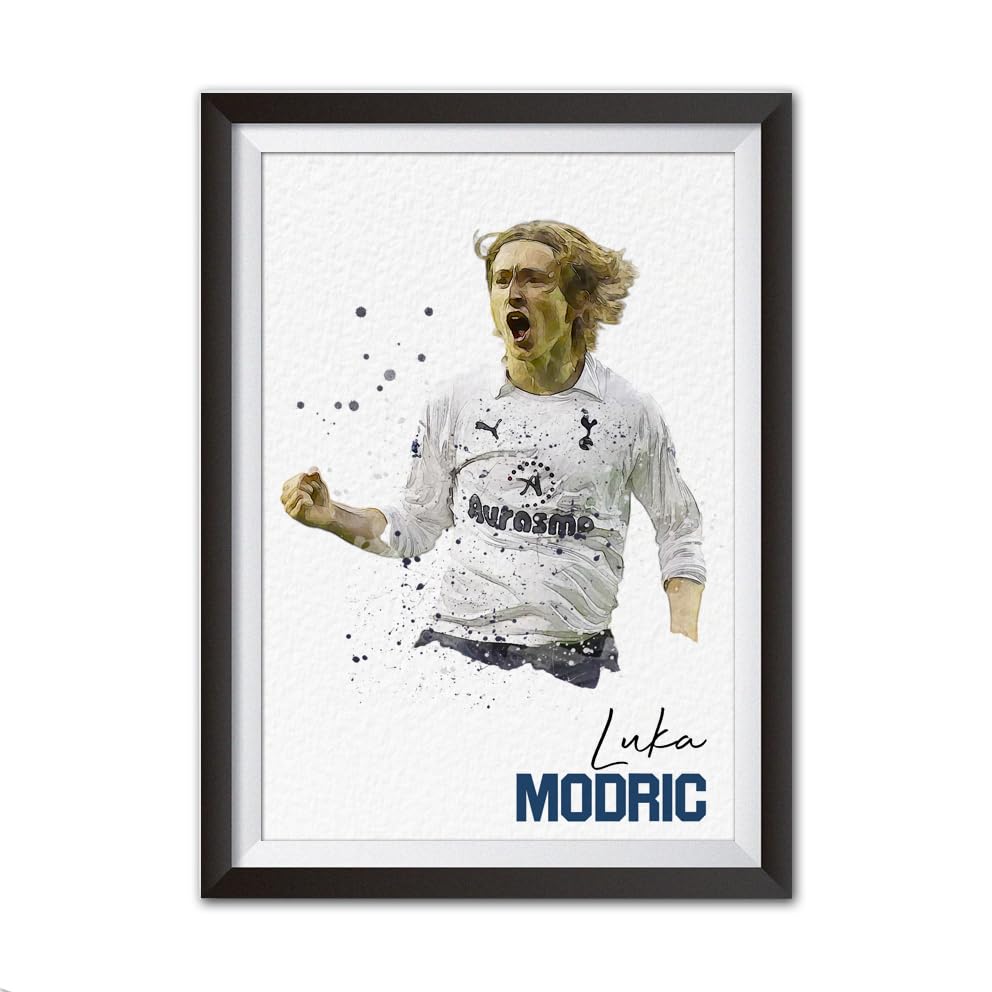 Luka Modrić Watercolour Print – A4 | Perfect Gift for Tottenham Fans | Unframed