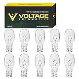 Voltage Automotive 906 Bulb For License Plate Light Side Marker Automotive Interior Light Dashboard Dome Light (Box of 10)