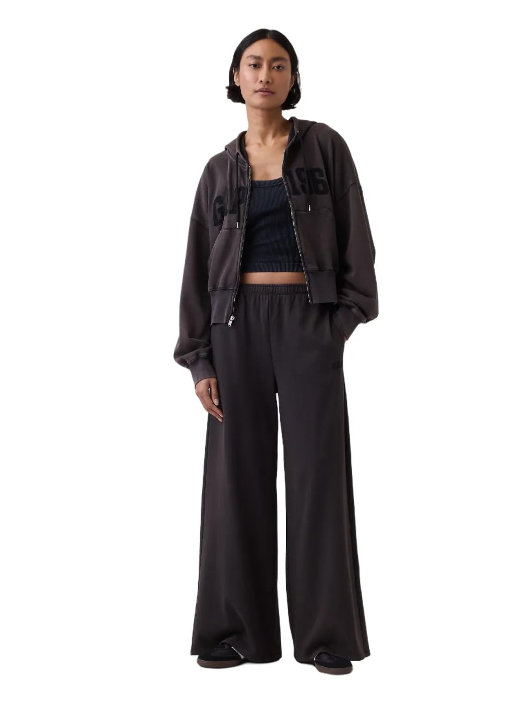 Women's Baggy Logo Wide Leg Knit Pant