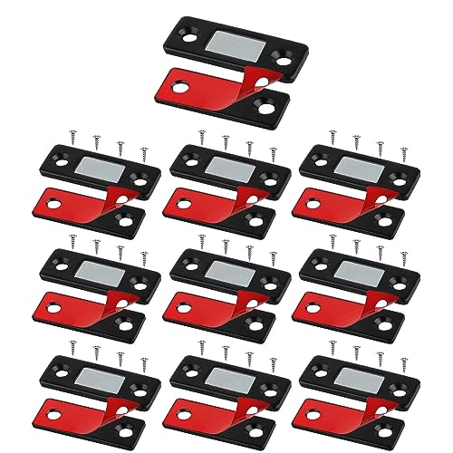 Lot De 10 Loquets De Porte Magnétiques Ultra Fins Pour