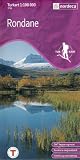  Rondane topográfico 1:100.000 mapa de senderismo de Noruega # 2716