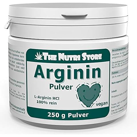 Arginin HCl 100 % rein Pulver 250 g Cover