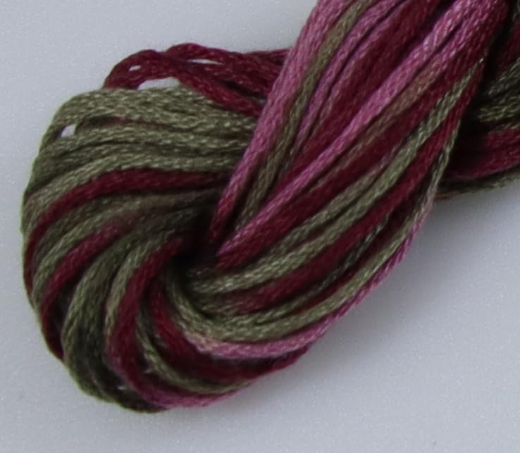 Image of KCS Big skeins of 25 Meters Size 25 Color Variegated Cross Stitch Stranded Threads,6 skeins,4504