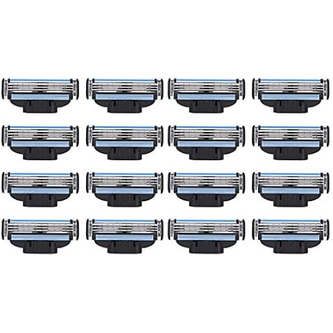 Mach 3 Blades,16Pcs Mach 3 Razor Blades Men Shaver Blade 3 Blades Refills Mens Razors for Shaving Cover