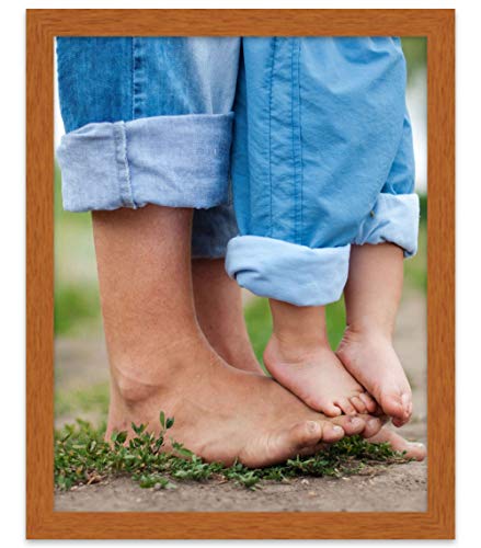 CountryArtHouse Picture Frame Moulding (Wood) 100ft Bundle - Traditional Honey Pecan Finish - 0.8125