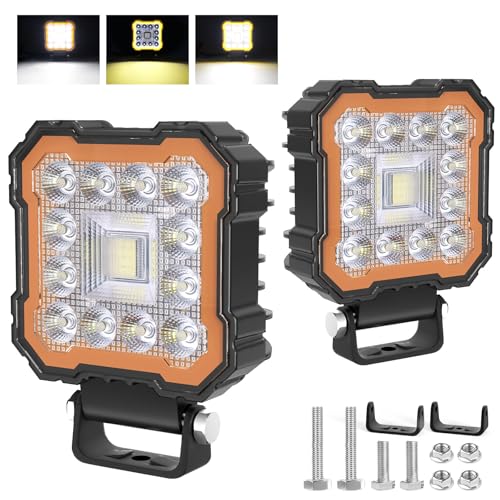 antom LED Arbeitsscheinwerfer 2 Stück 132W 9-60V led Scheinwerfer IP68 Wasserdicht 13200 Lumen zusatzscheinwerfer für Bagger,Traktoren,Schlepper,ATV, Lkw,Geländewagen,Motorräder,Outdoor-Enthusiasten antom LED Arbeitsscheinwerfer 2 Stück 132W 9-60V led Scheinwerfer IP68 Wasserdicht 13200 Lumen zusatzscheinwerfer für Bagger,Traktoren,Schlepper,ATV, Lkw,Geländewagen,Motorräder,Outdoor-Enthusiasten