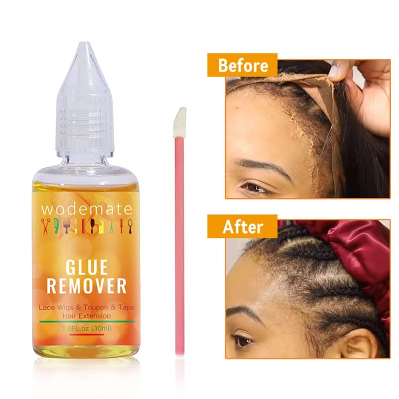 Miniatura 5 de Removedor de extensiones con cinta, removedor de pegamento de peluca de acción rápida, removedor de pegamento para pelucas de encaje, suave con la