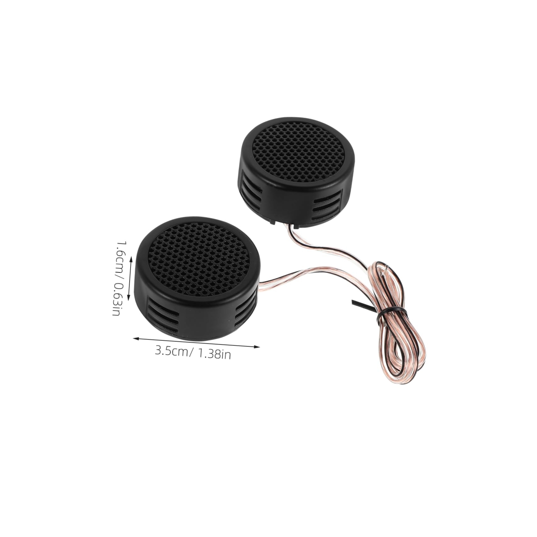 CHILDWEET 1pair Mini Dome for Car Compact High Fidelity Speakers for Wide Compatibility Construction for Car Maintenance and Sound Enhancement