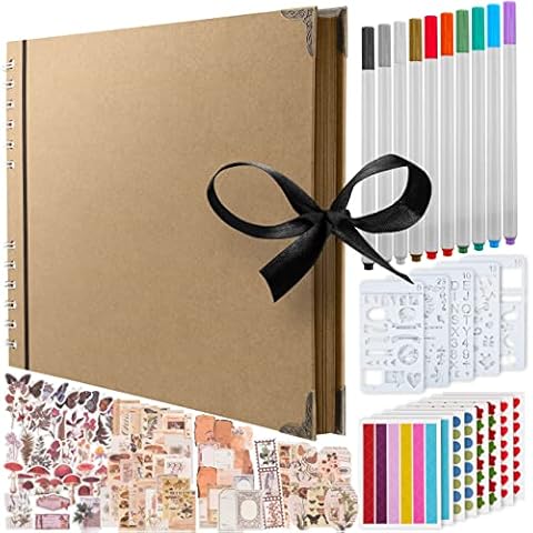 Bstorify Scrapbook Album, - 70 Pages 25.4 x 25.4 CM Cover