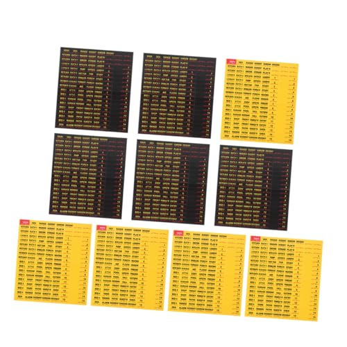 VILLCASE Versatile Electric Panel Labels 10 Sheets Breaker Box Identifier Stickers