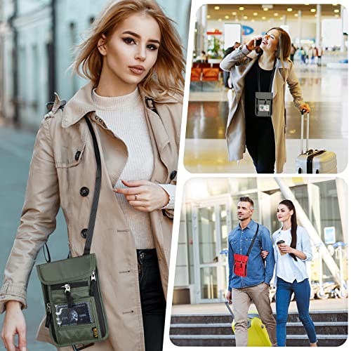 Hotemia Neck Wallet For Travel,Passport Holder Neck Pouch For Men Women With Adjustable Neck Strap And Rfid Blocking (Orange) #TOP6