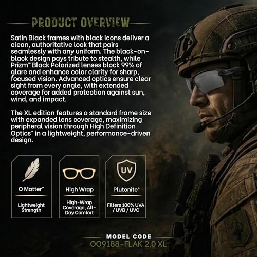 Image of Oakley Standard Issue SI Flak 2.0 XL Blackside Collection Military Grade Sunglasses With Official Eyewear Kit