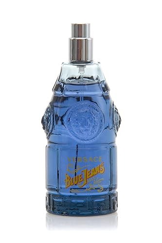 VERSACE Eau De Toilette Spray, Blue Jeans, 2.5 onzas