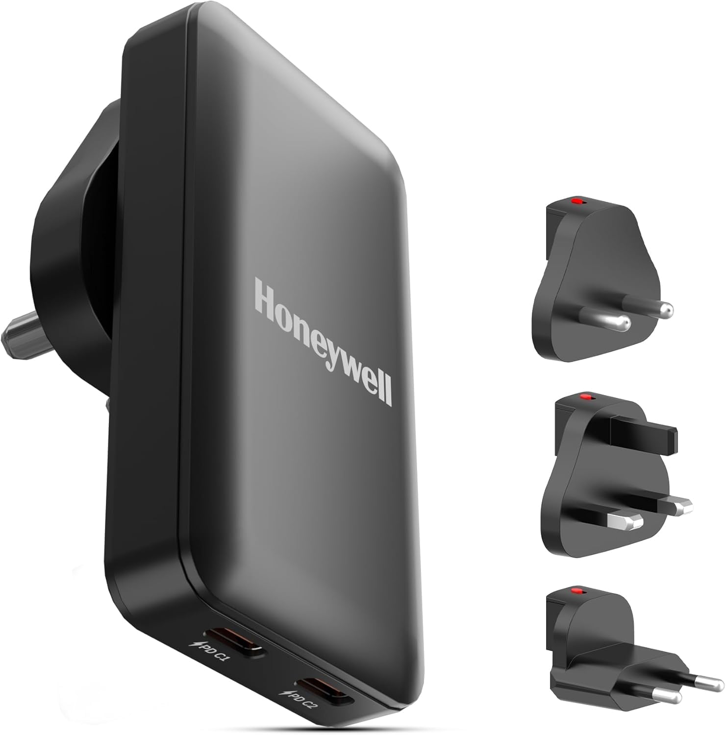 Honeywell Zest Ultra-Thin GaN 65W Dual Type-C PD 3.0 Wall Charger with PPS Support, Ultra-Fast Charging, Compatible with iPhone, iPad Pro, Pixel, Galaxy, OnePlus, Tablets & Smartwatches-image-48