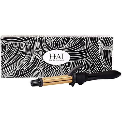 HAI Silk Ceramic Curling Iron for Women - Professional Fast Heating Hair Straightener Curler with Dual Voltage - Wand Curling Iron for Traveling & All Hair Types - 1 inch Cover