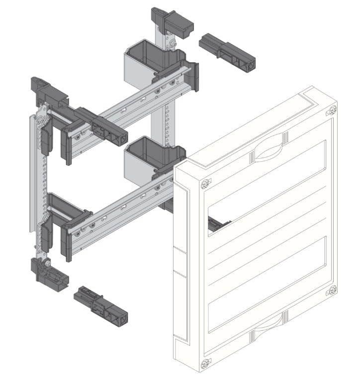 Coffret modulaire Hager 2x12 modules UD21B1 pour tableau horizontal