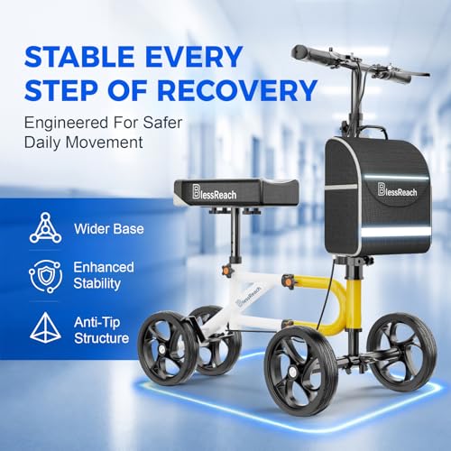 Image of BlessReach Lightweight Knee Scooter for Adults for Foot Injuries,Knee Pad