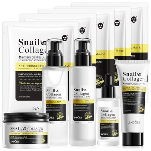 Ensemble de soins du visage Snail Snail Mucin, ensemble de